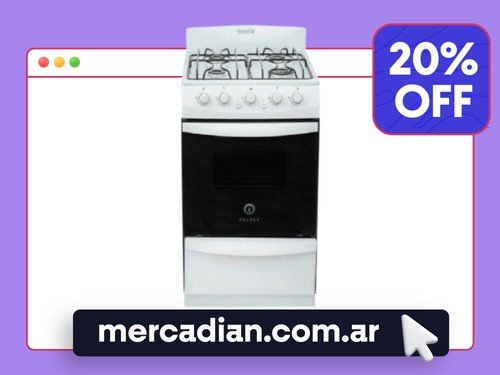 Cocina Escorial Palace Cristal Lx S2 Gas Natural Blanca