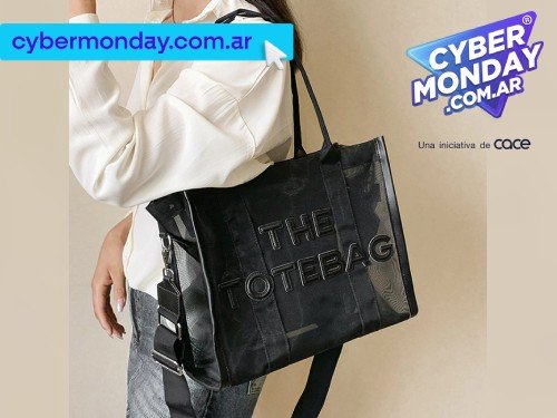 Cartera Mujer Bolso Tote bag Nylon Transparente Miami Playa