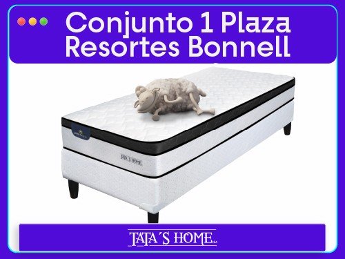 Sommier y Colchon 1 Plaza Serta Vernon 80x190