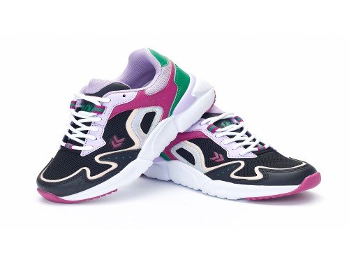 Zapatillas Urbanas Real Renew  de Nena Negro Con Cordones Atomik