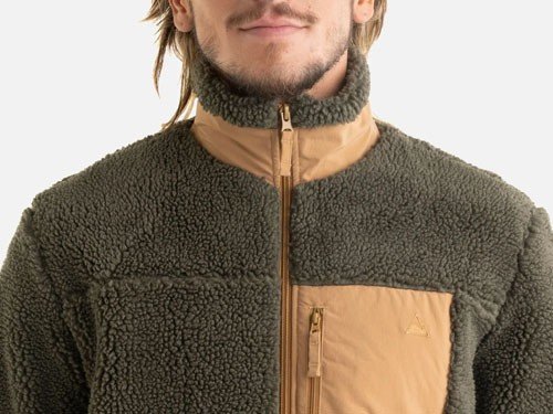 Campera Polar Sherpa Nexxt Hombre - Military Green