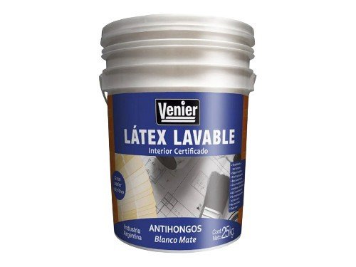 Látex Interior Certificado Venier Mate Blanco 25 Kilos