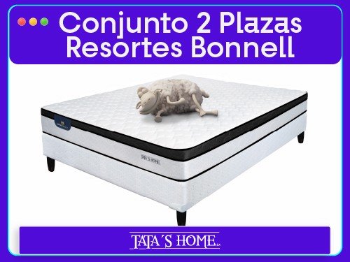 Sommier y Colchon 2 Plaza Serta 140x190x24