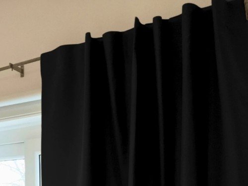 Cortina 100% Blackout Lavable Negro 140 x 220 Cms. Efecto Noche!
