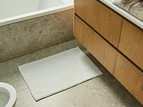 Alfombra Chenille Mat Blanco 50 x 70 Cms.