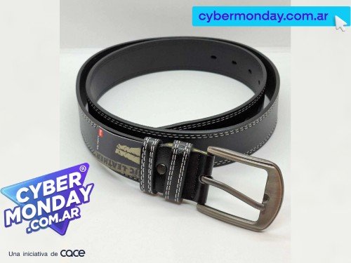 Cinto Cinturon De Hombre Con Detalle De Costura Comodidad