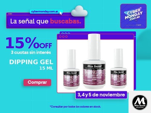 Dipgel 15 ml La Mejor Opción para usar Acrílico sin Monomero