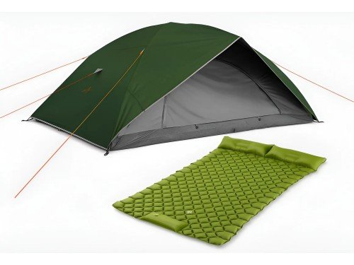 Cacique Carpa Dome 3 Personas + Colchoneta Inflable Altra Pro XL