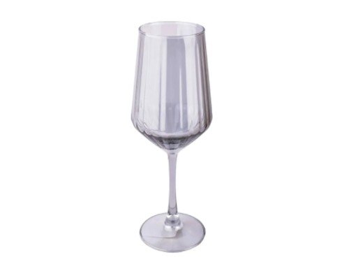 Copas Vidrio Deliglass Rayada Gris 400ML Pack 6Un