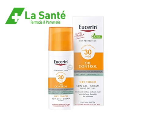 Protector Solar Eucerin Fps30 Oil Control Gel Crema Toque Seco 50Ml