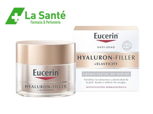 Crema Eucerin Elasticity + Filler Acido Hialurónico Noche 50G