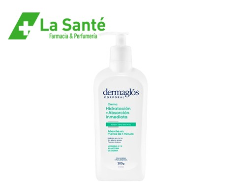 Crema Dermaglós Corporal Absorción Inmediata 300Gr