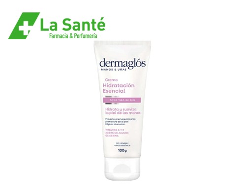 Crema Dermaglos Hidratación Esencial Manos y Uñas 100Gr