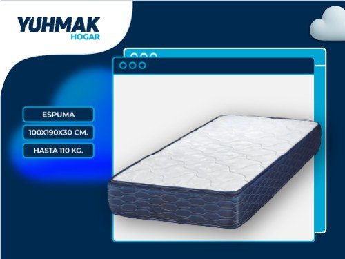 COLCHON SUAVESTAR ROCKSTAR ESPUMA 100X190X30 JACKARD - 11131340190100