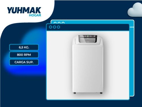 LAVARROPA DREAN CONCEP NEO FUZZY 6.5 KG 800 RPM CARGA SUP - 709804594