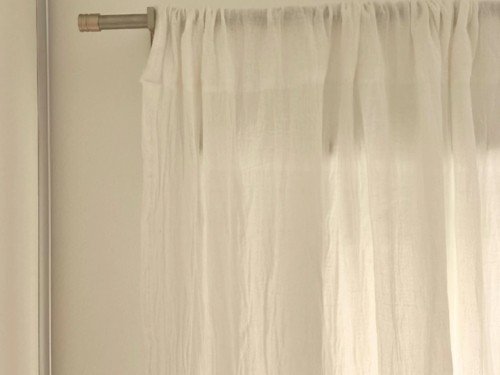 Cortina de Gasa de Tusor Off White