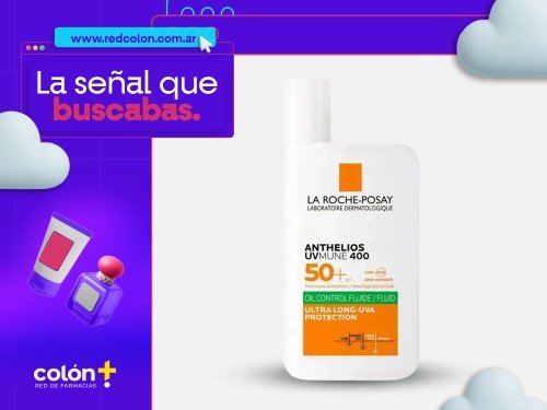PROTECTOR FACIAL ANTHELIOS OIL CONTROL FLUIDO AP 50+ LA ROCHE POSAY
