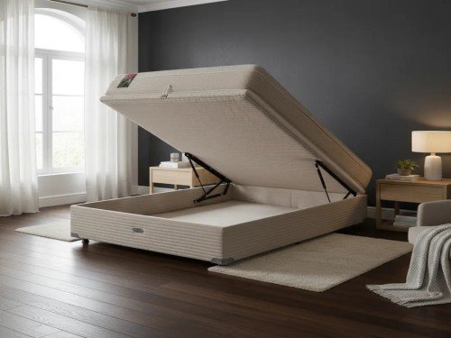 Sommier Baulera Roomy y Colchon Springwall MCB 115 140x190 2 Plazas