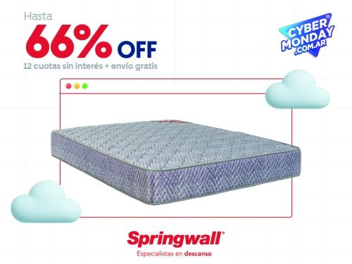 Colchon Espuma Soñador CARIBE TM 140x190 2 Plazas