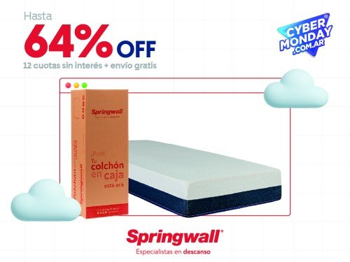 Colchón Espuma Springwall UPPER MAX 080x190 1 Plaza