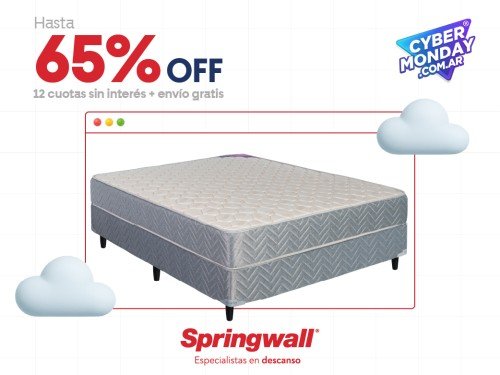 Sommier Y Colchon Soñador Bahamas 140x190 2 Plazas