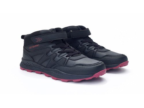 Zapatilla Botita Deportivas Niños Niñas Glacier Abrojo y Cordón Atomik