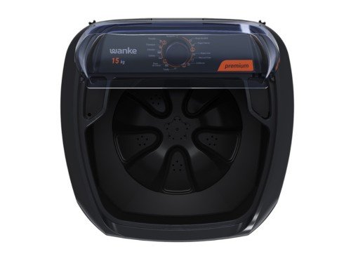 LAVARROPAS SEMIAUTOMÁTICO PREMIUM 15KG NEGRO - WANKE - LWBE150T3EARB