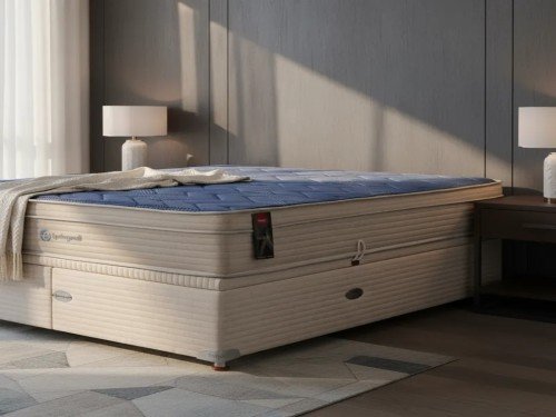 Sommier Baulera Roomy y Colchon Springwall MCB 115 200x200 King