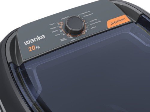LAVARROPAS SEMIAUTOMÁTICA PREMIUM 20 KG NEGRO - WANKE - LWBE200T3EARB