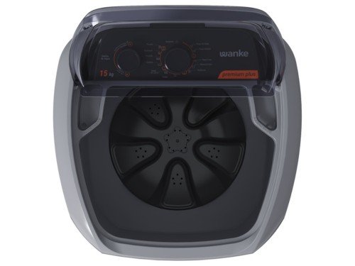 LAVARROPAS SEMIAUTOMÁTICA PREMIUM PLUS 15KG GRIS - WANKE - LWBE150T3EA