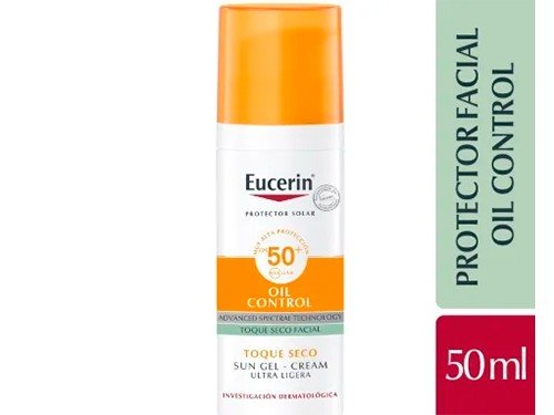 Eucerin Sun Oil Control Toque Seco Facial FPS50 x 50 Ml