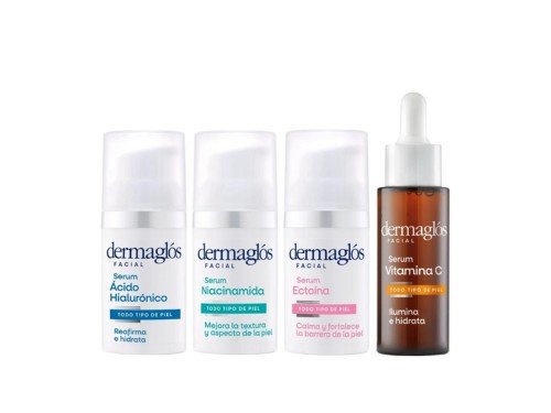 KIT FACIAL SERUMS COMPLETO X 4 - DERMAGLOS