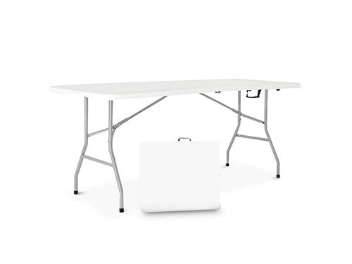 Mesa plegable jardin o picnic 150x70 Blanca