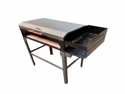 Parrilla a leña Tromen Chulenguito con fogonero enlozado