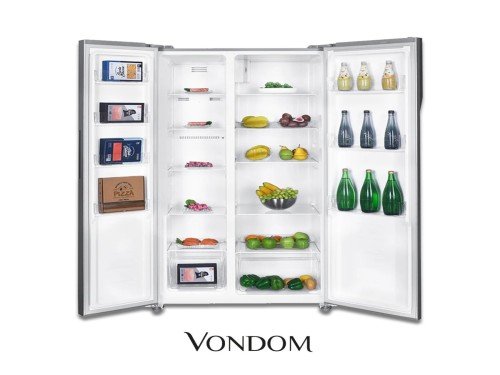 Heladera Vondom Side by side 472 Lts Acero Inoxidable No Frost