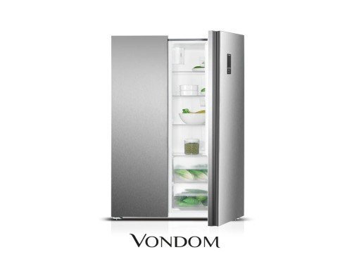 Heladera Vondom Side by side 472 Lts Acero Inoxidable No Frost