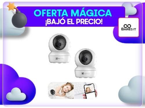 Combo 2 Cámaras Ezviz H6C 2K+ WiFi Interior 360° con Visión Nocturna