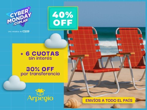 Set x 2 reposeras plegables 5 posiciones de cintas - Arpegio