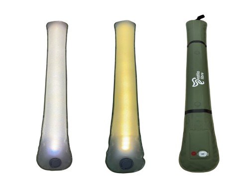 Tubo Led Inflable Estilo Libre 86 Cm Carga Usb Fría Y Cálida Verde