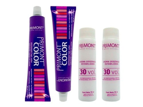 Primont Color Kit 2 Tinturas 60gr + 2 Oxidantes Coloración