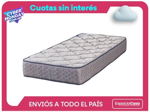 Colchón 1 Y 1/2 Plaza Suavegom Merit Espuma
