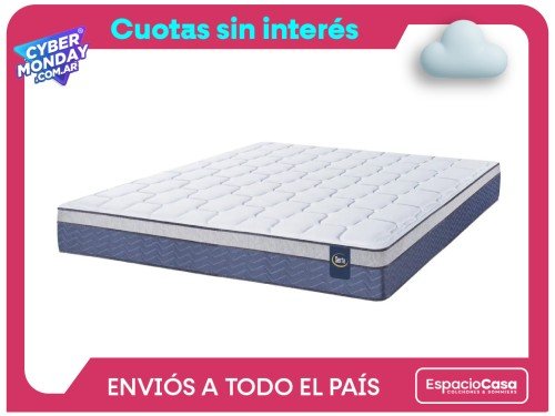 Colchón 2 Plazas Serta Florida Resortes
