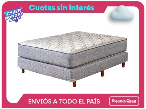 Conjunto Sommier 2 Plazas Suavegom Merit Espuma