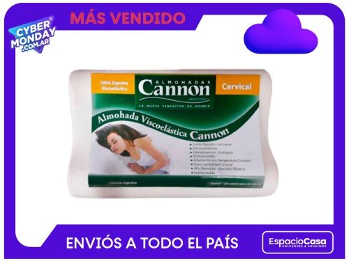 Almohada (40X62) Cannon Visco Cervical Espuma Viscoelástica