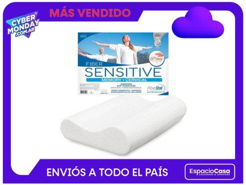 Almohada (43X62) Fiberball Sensitive Cervical Espuma Viscoelástica
