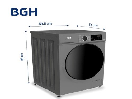 Lavarropas Bgh Inverter Carga Frontal 8kg Bwfe08s24ar