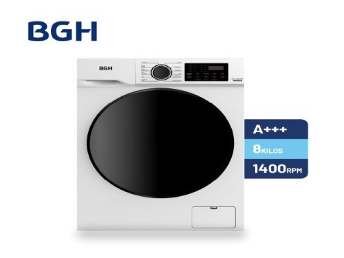 Lavarropas Bgh Inverter Carga Frontal 8kg Bwfe08w24ar
