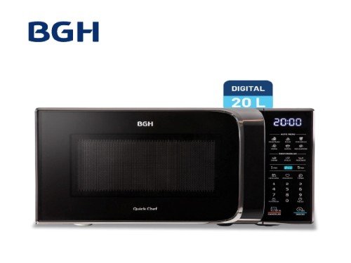 Microondas BGH Eco Negro Digital 20 Litros B120DN20I