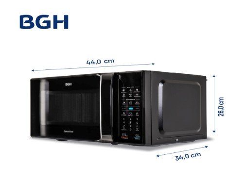 Microondas BGH Eco Negro Digital 20 Litros B120DN20I