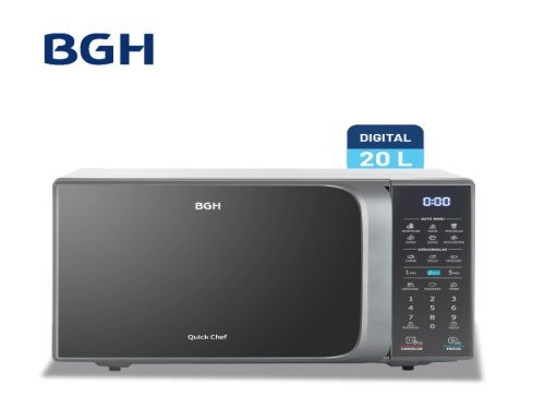 Microondas BGH 20 litros Digital ECO B120DS20I